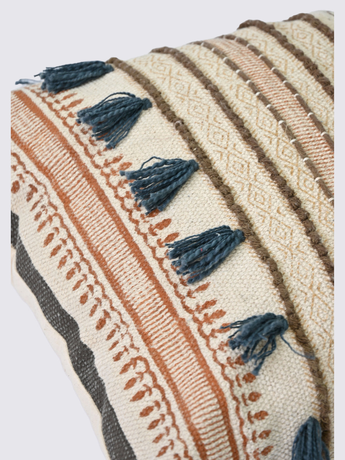 Liora Block-Printed Square Cushion Cover