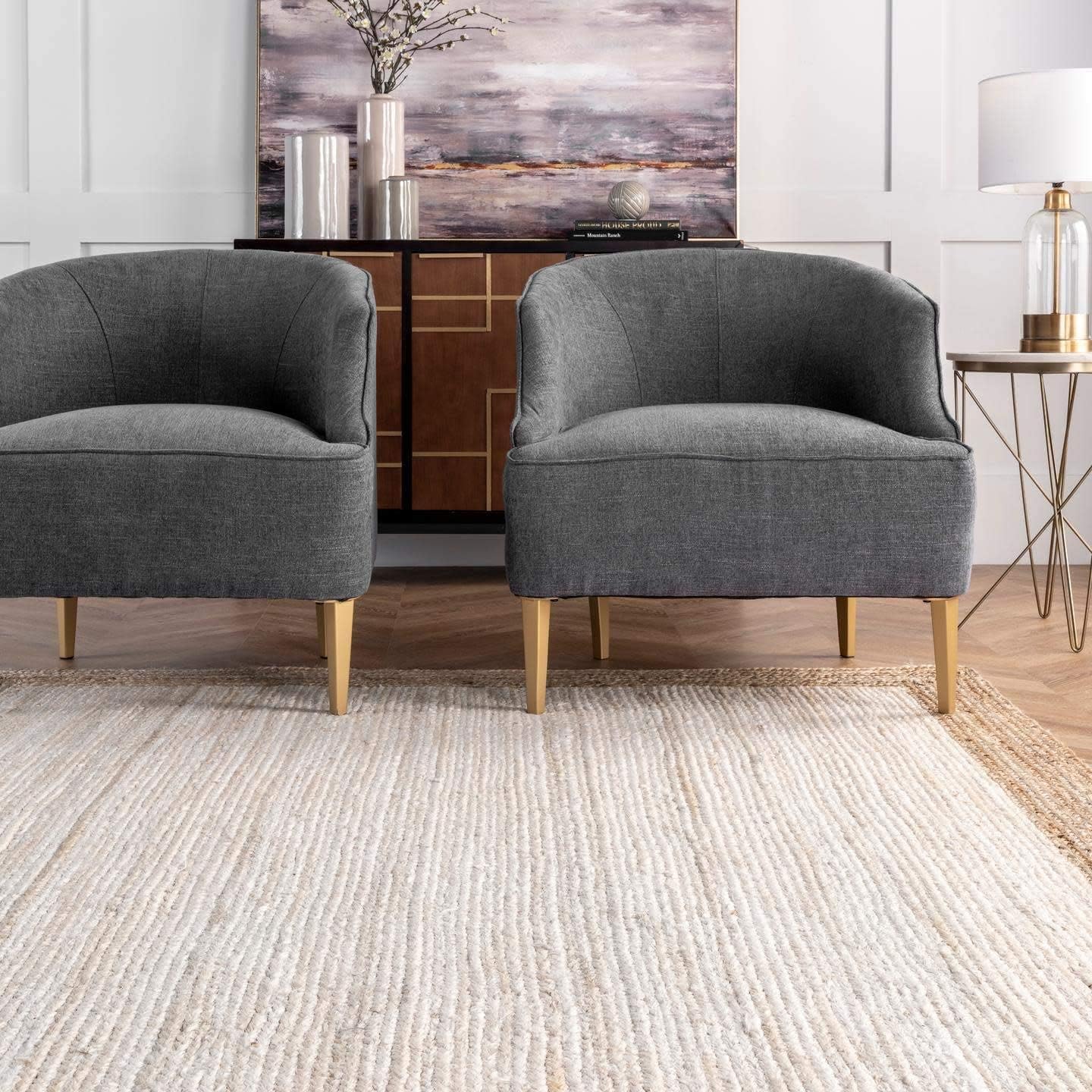 Empty Braided Jute Rug