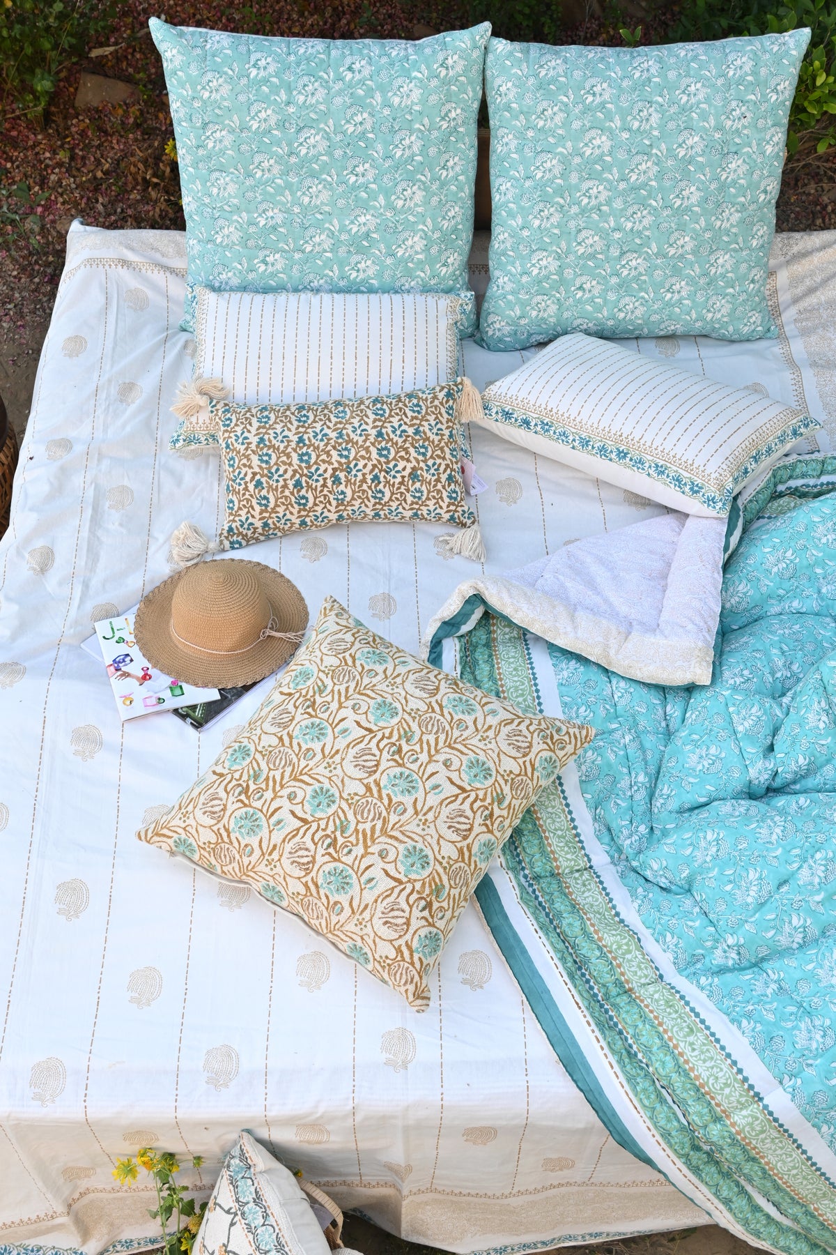 Floriva Digital-Printed Lumbar Cushion Cover