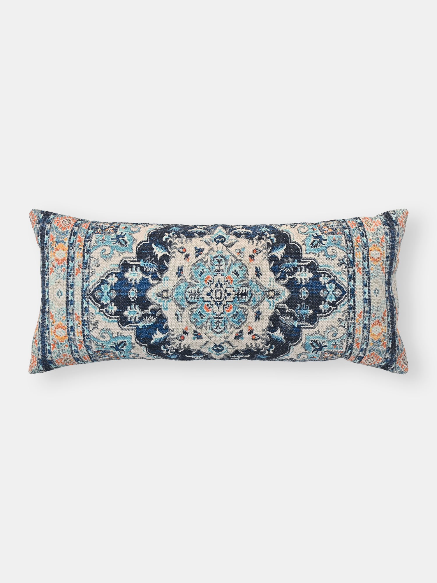 Persian Poem Printed Lumbar Cushion Cover