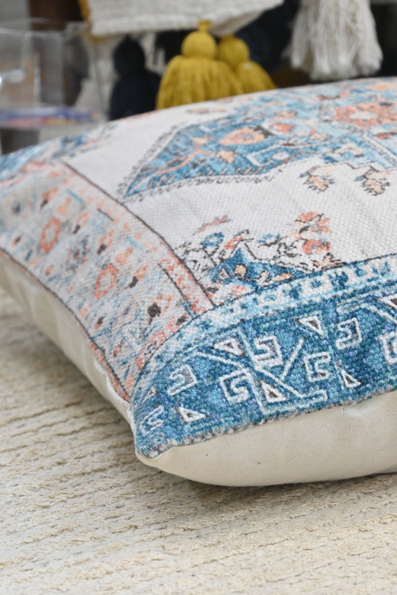 Bazaar Breeze Printed Square Cushion Cover