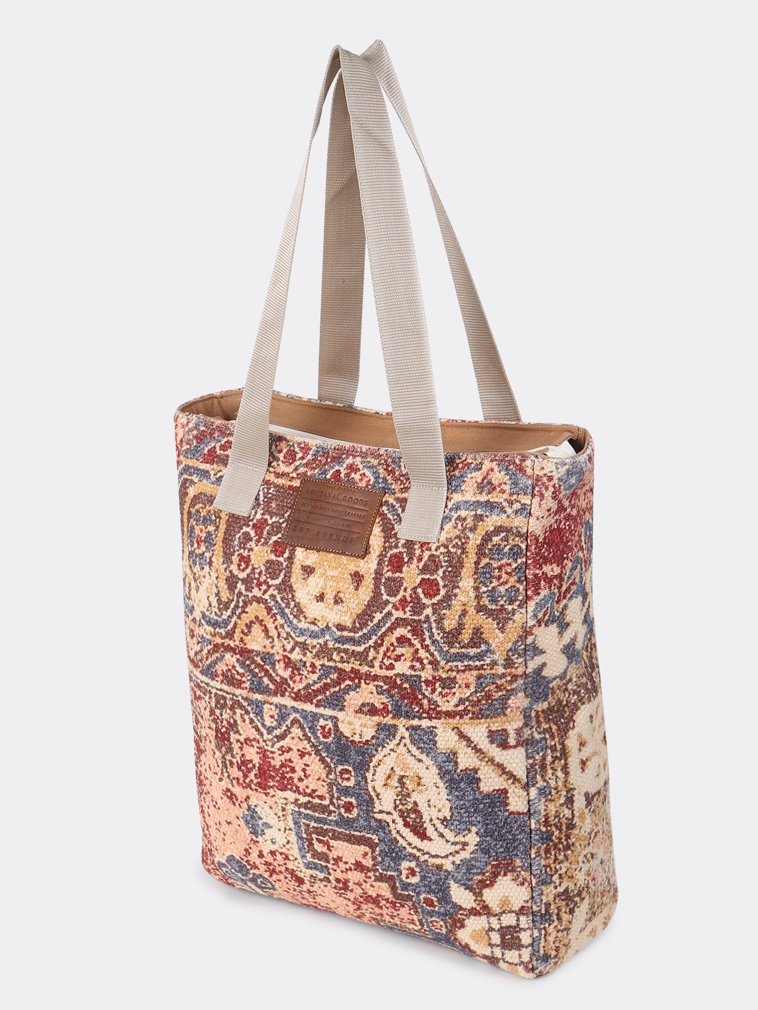 Divisara embroidered tote bag lifestyle — Art Avenue