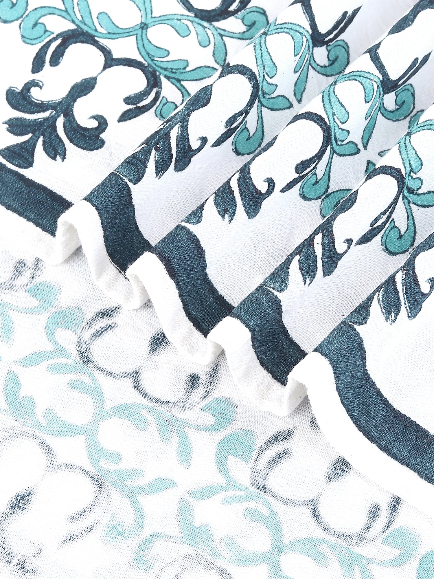 SLUMBERA COTTON PRINTED DOUBLE BEDSHEET WITH PILLOW