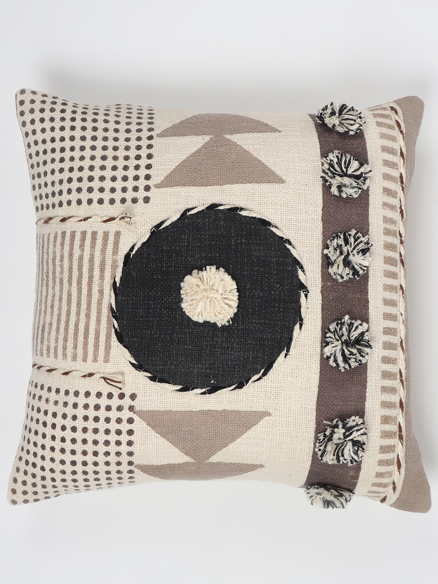 Balder Embroidered Square Cushion Cover