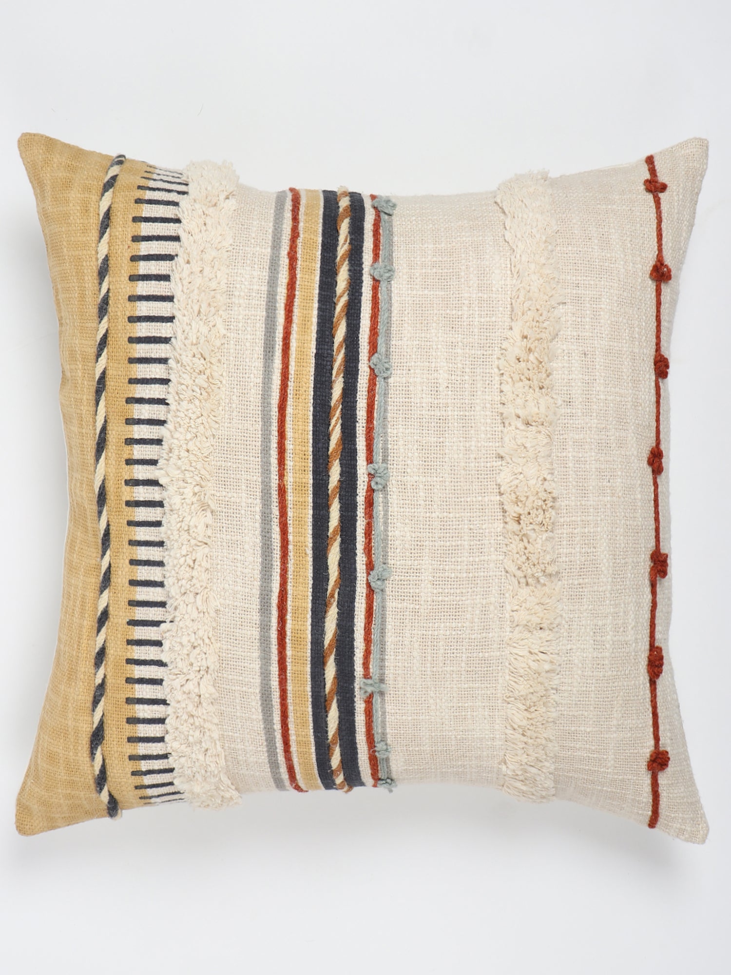 Chione Hand-Embroidered Square Cushion Cover