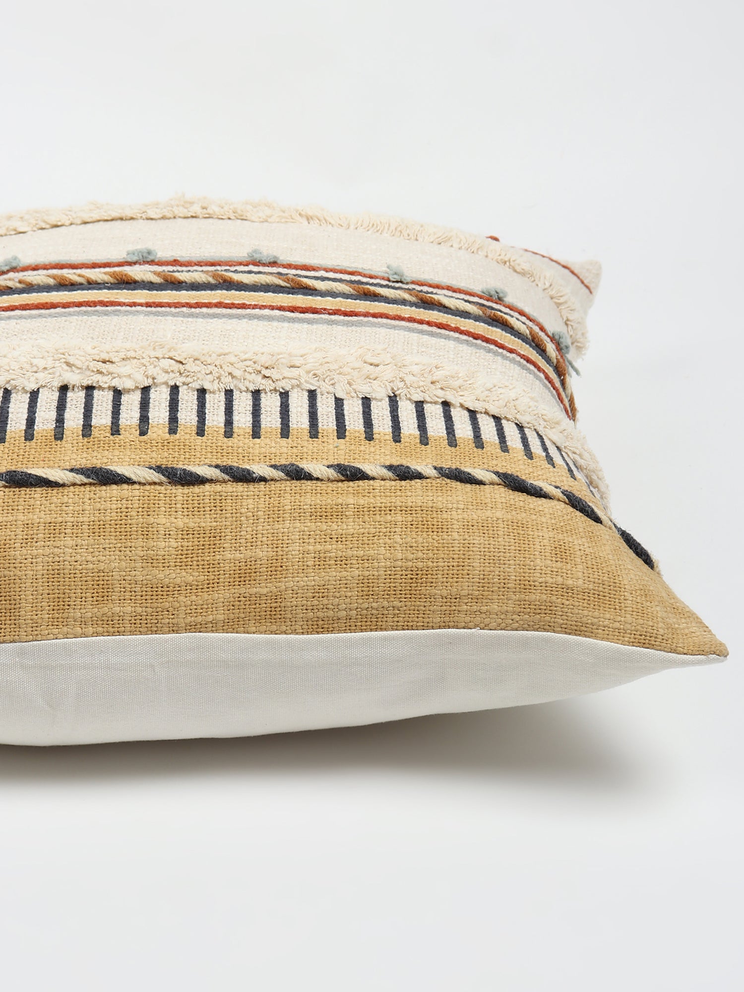 Chione Hand-Embroidered Square Cushion Cover