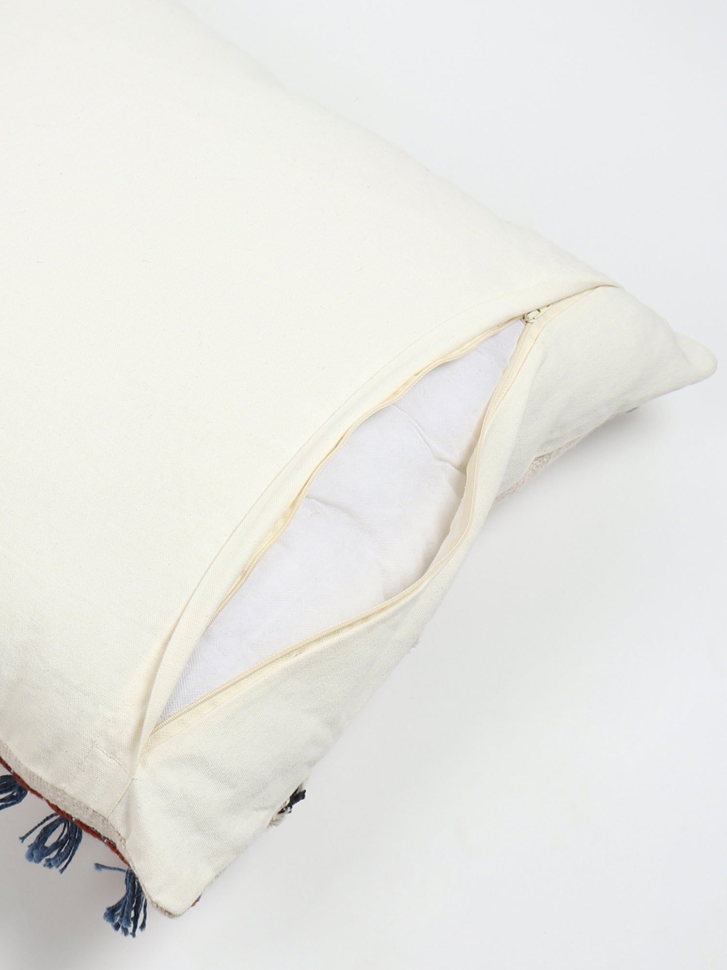 Evanthe Printed Tufted Square Cushion Cover