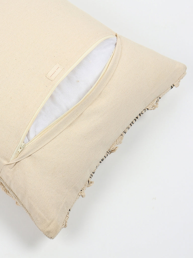 Marte Block-Printed Square Cushion Cover