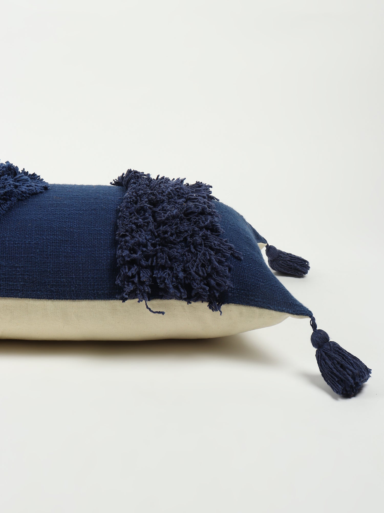 Arke Tufted Shaggy Lumbar Cushion Cover