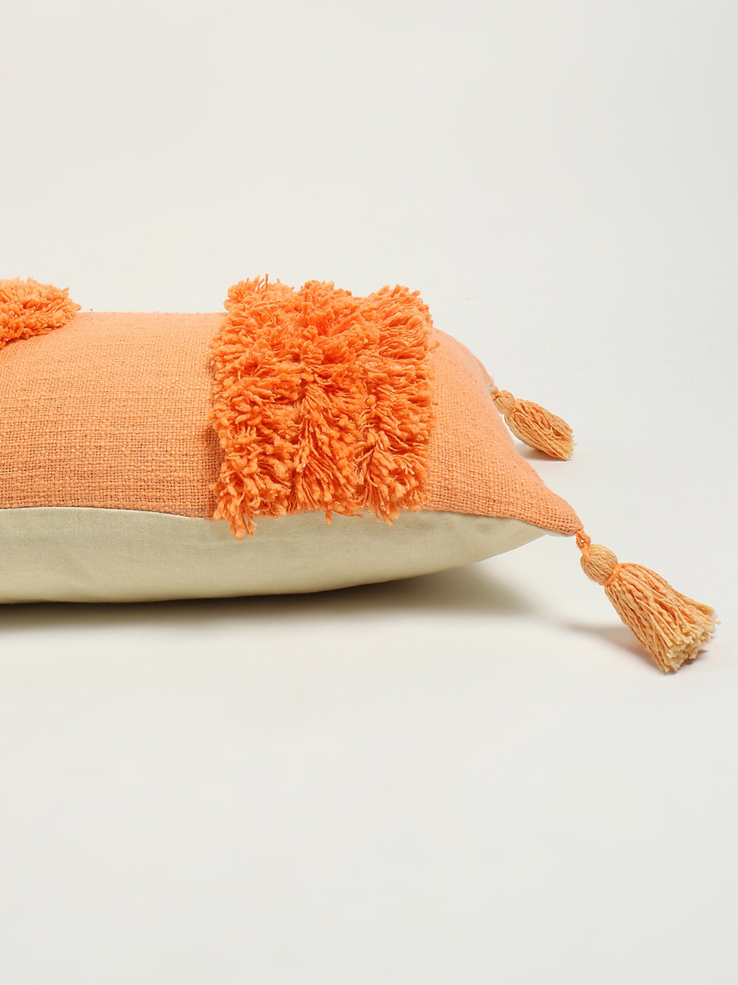 Sirsa Overdyed Shaggy Lumbar Cushion Cover