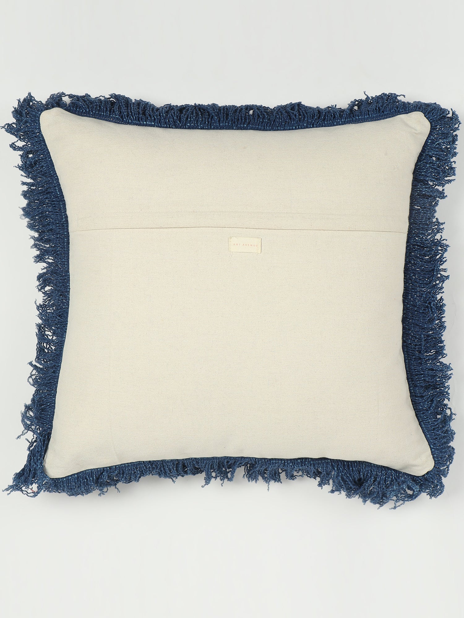 Hektor Solid Blue Square Cushion Cover