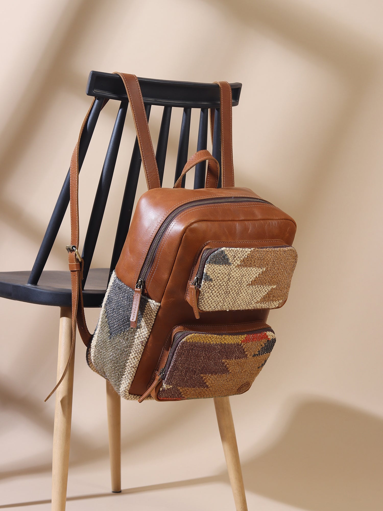 Sabre backpack kilim textile detail — Art Avenue