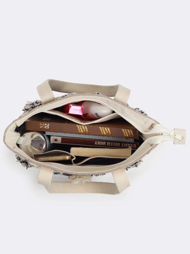 Sibura block-printed tote bag alternate view — Art Avenue
