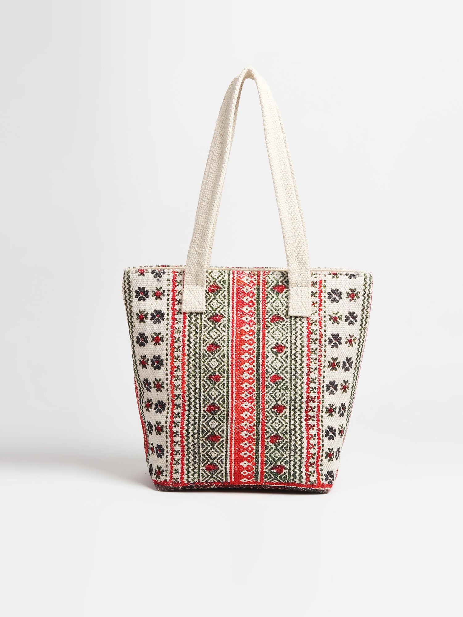 Beckon cotton tote bag interior — Art Avenue