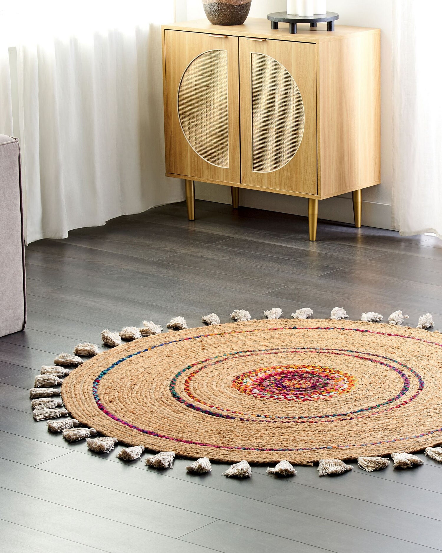 Auckland Round Braided Jute Rug