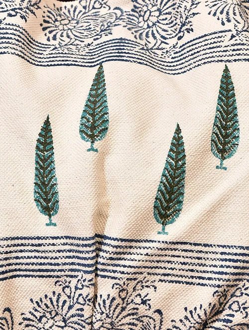Elbrus block-printed handbag exterior detail — Art Avenue