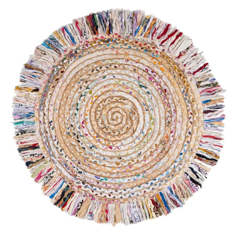 HENRY- ROUND JUTE CHINDI RUG - ART AVENUE
