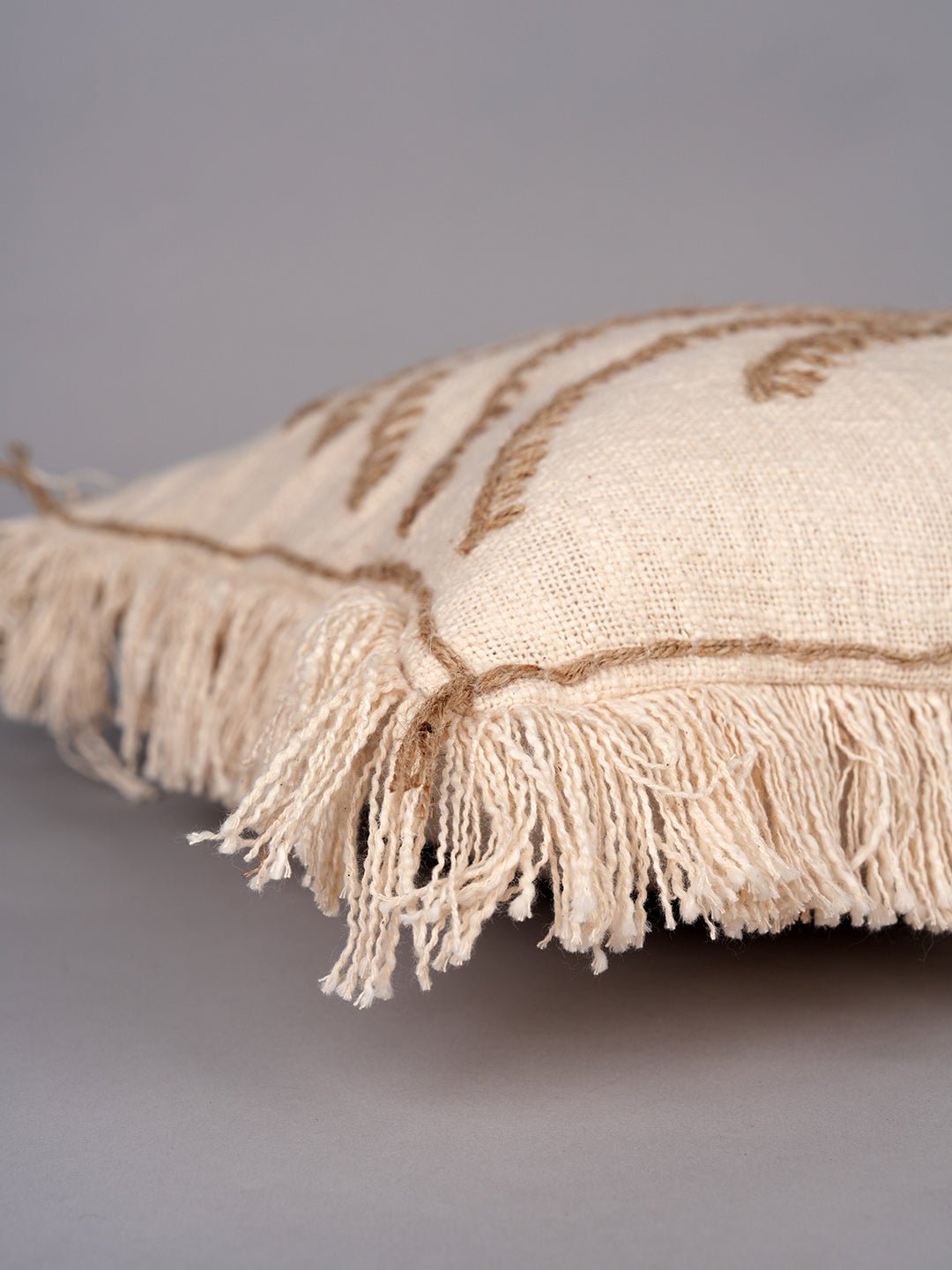 SEASIDE JUTE ELEGANCE - SQAURE CUSHION COVER - ART AVENUE