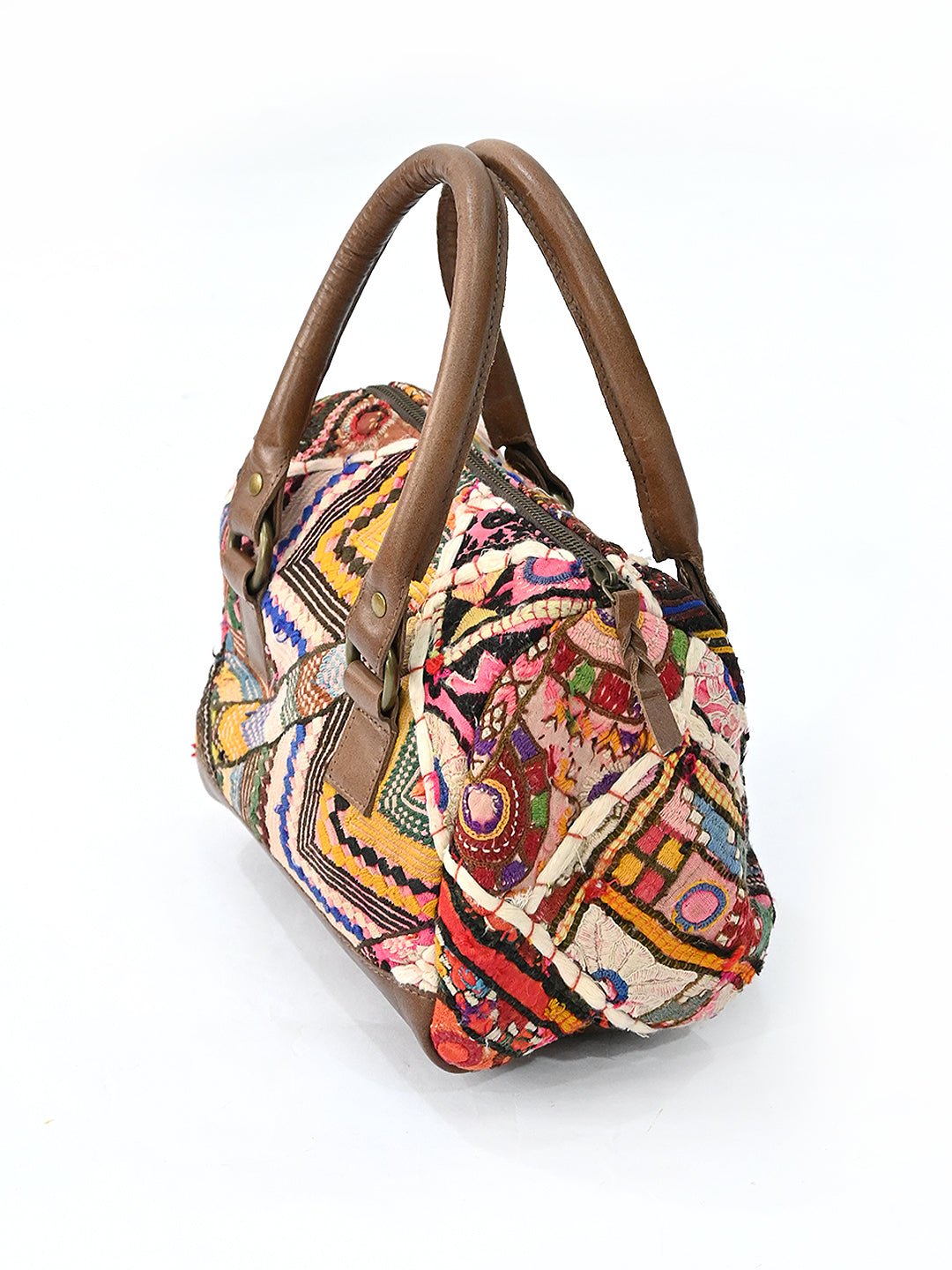 Sparky vintage duffle bag, side view — Art Avenue