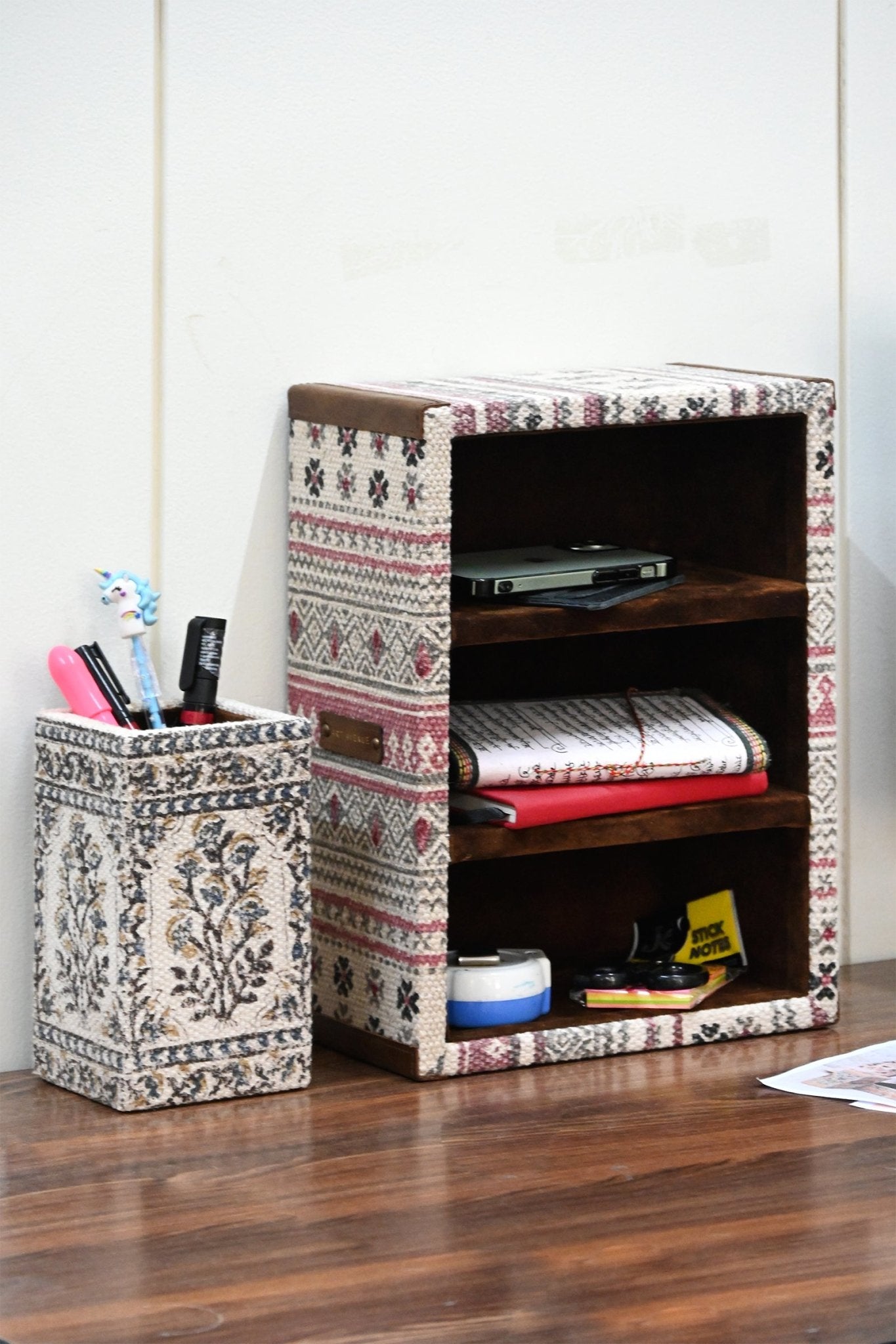 AZTEC- COTTON PRINTED CABINET FOR DESK ACCESSORIES - ART AVENUE