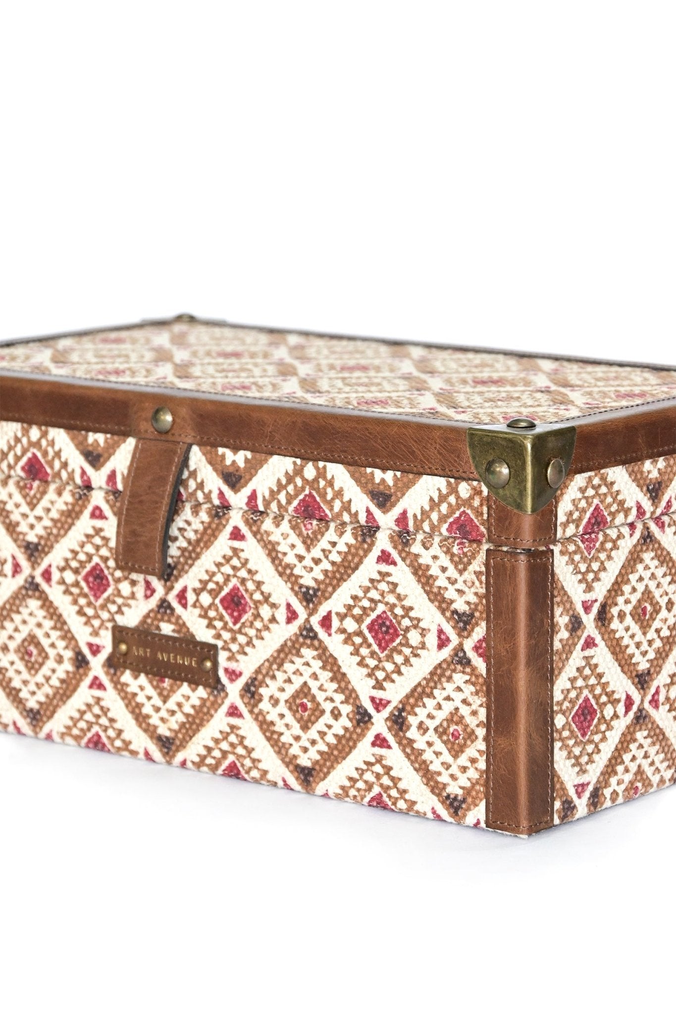 ASTRO- LEATHER & COTTON PRINTED ACCESSORIES BOX - ART AVENUE