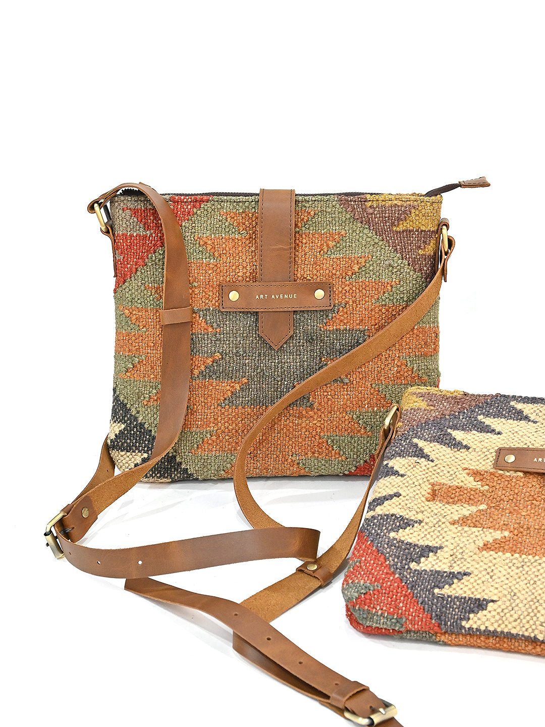 Comfrey handbag kilim textile detail — Art Avenue