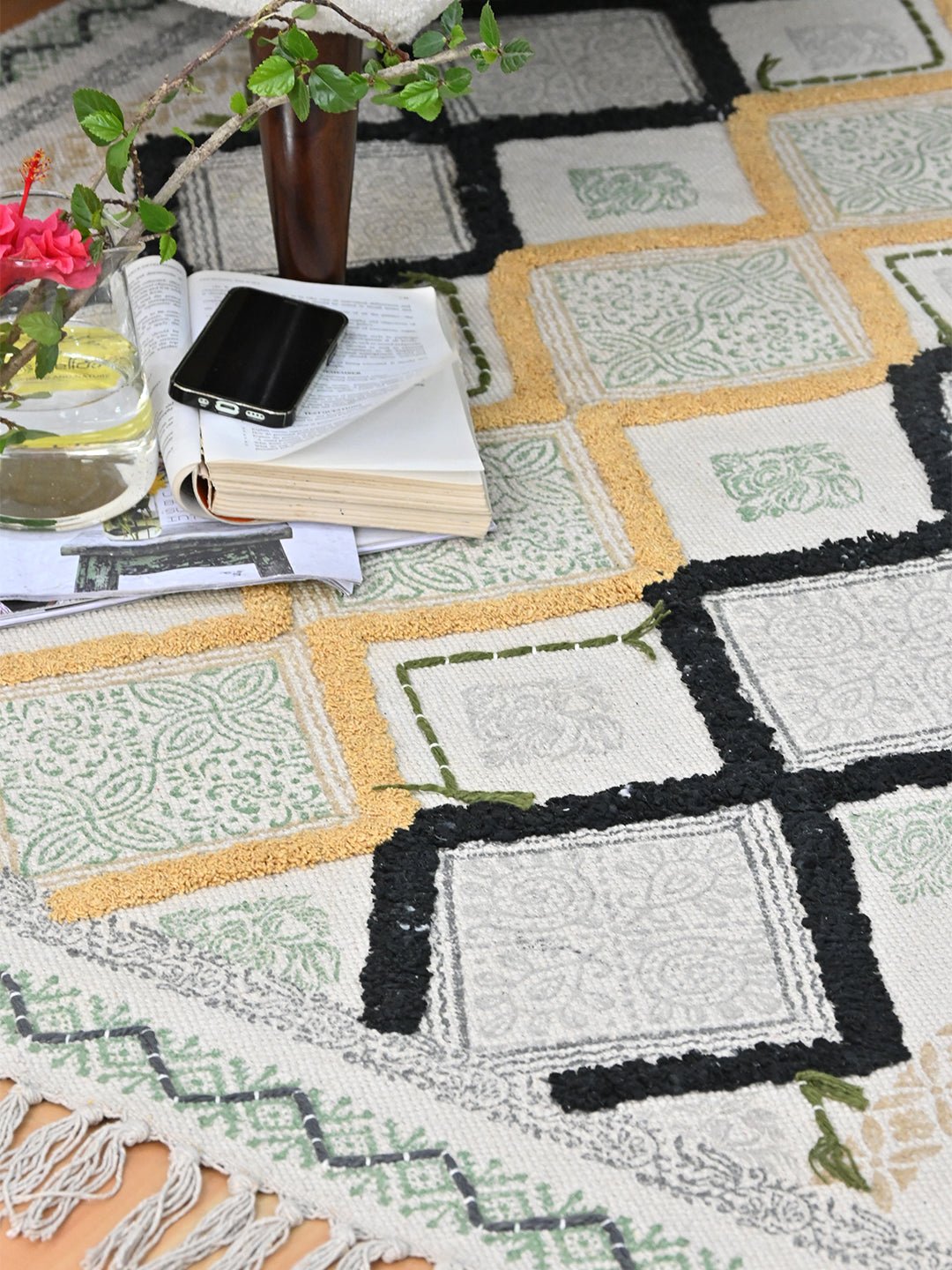 REAGAN - BLOCK PRINTED RUG - ART AVENUE