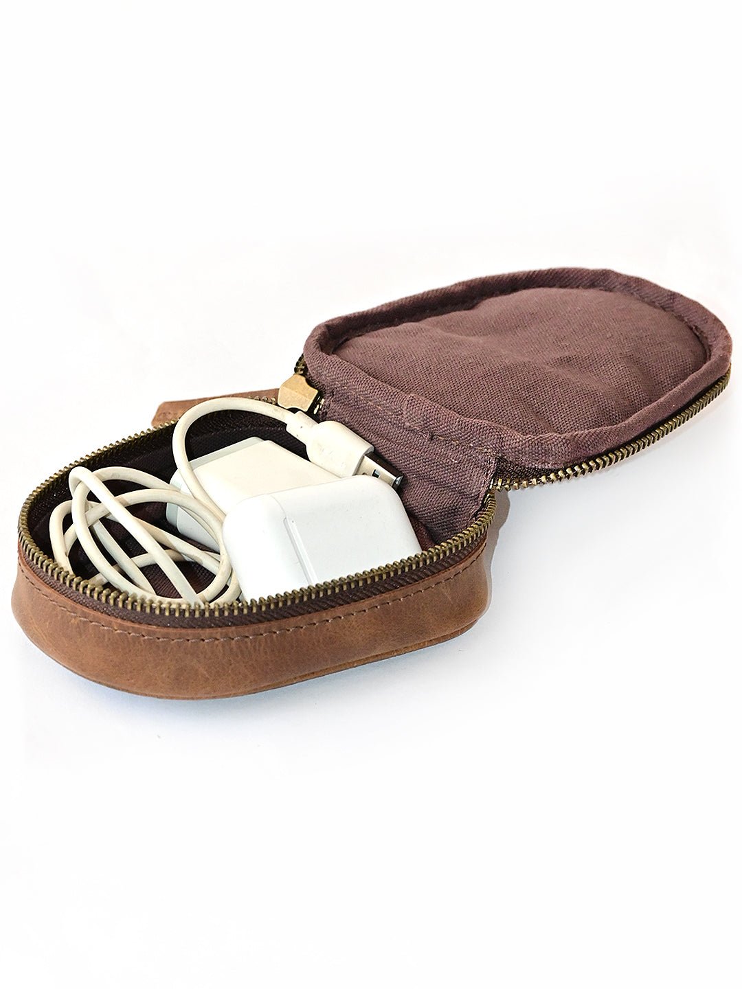 Craic leather waist pouch interior — Art Avenue