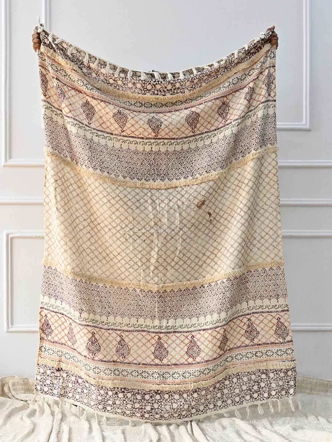 GALINA - BLOCK PRINTED THROW - ART AVENUE