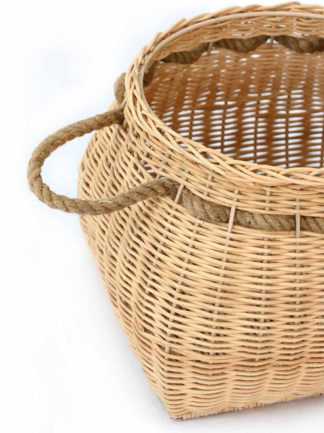 BRISBANE - MULTIPURPOSE CANING & JUTE ROPE BASKET - ART AVENUE