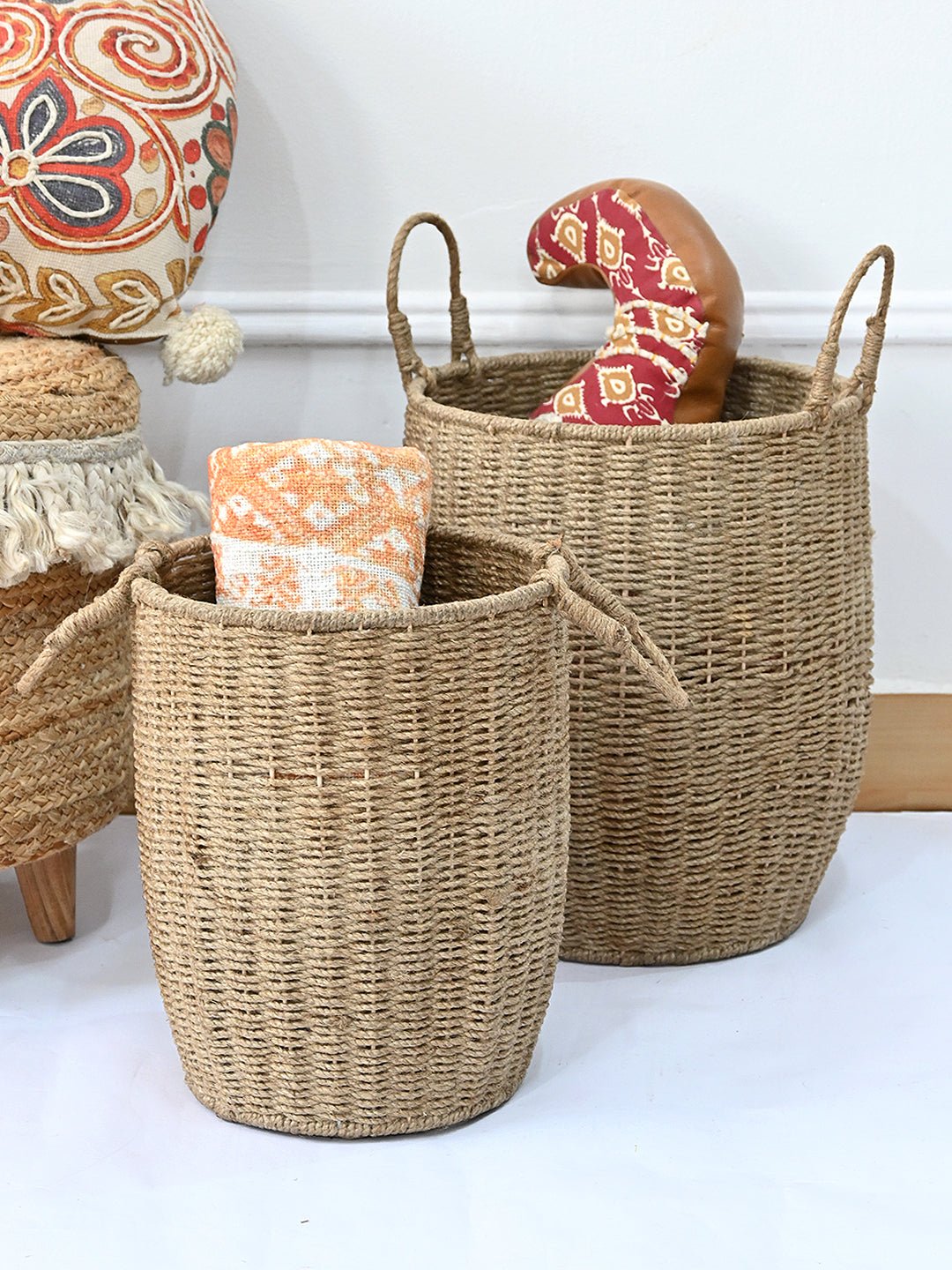 OVATE - MULTIPURPOSE JUTE BASKET - ART AVENUE
