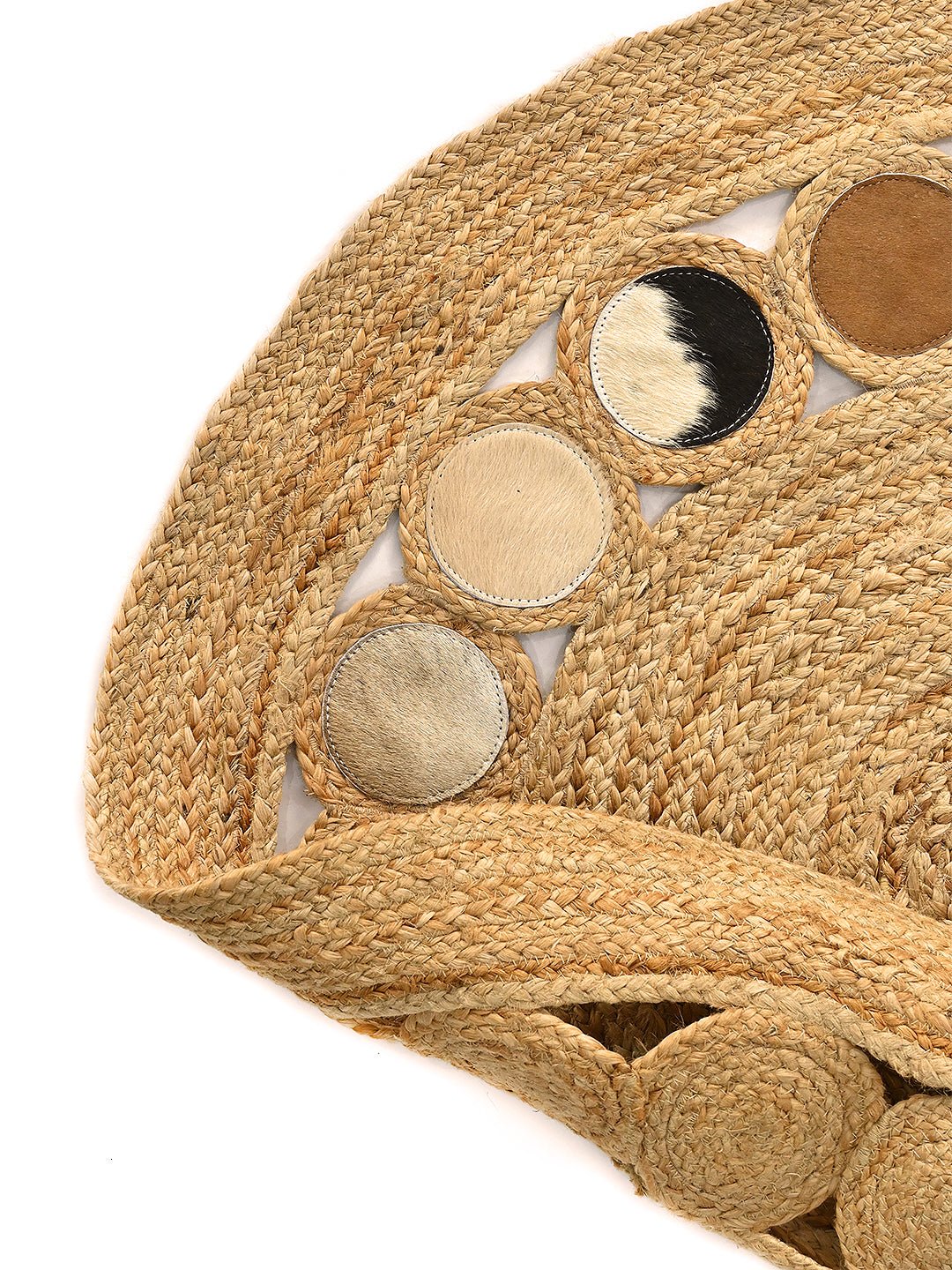 CONKLIN- ROUND JUTE BEIGE BROWN RUG - ART AVENUE