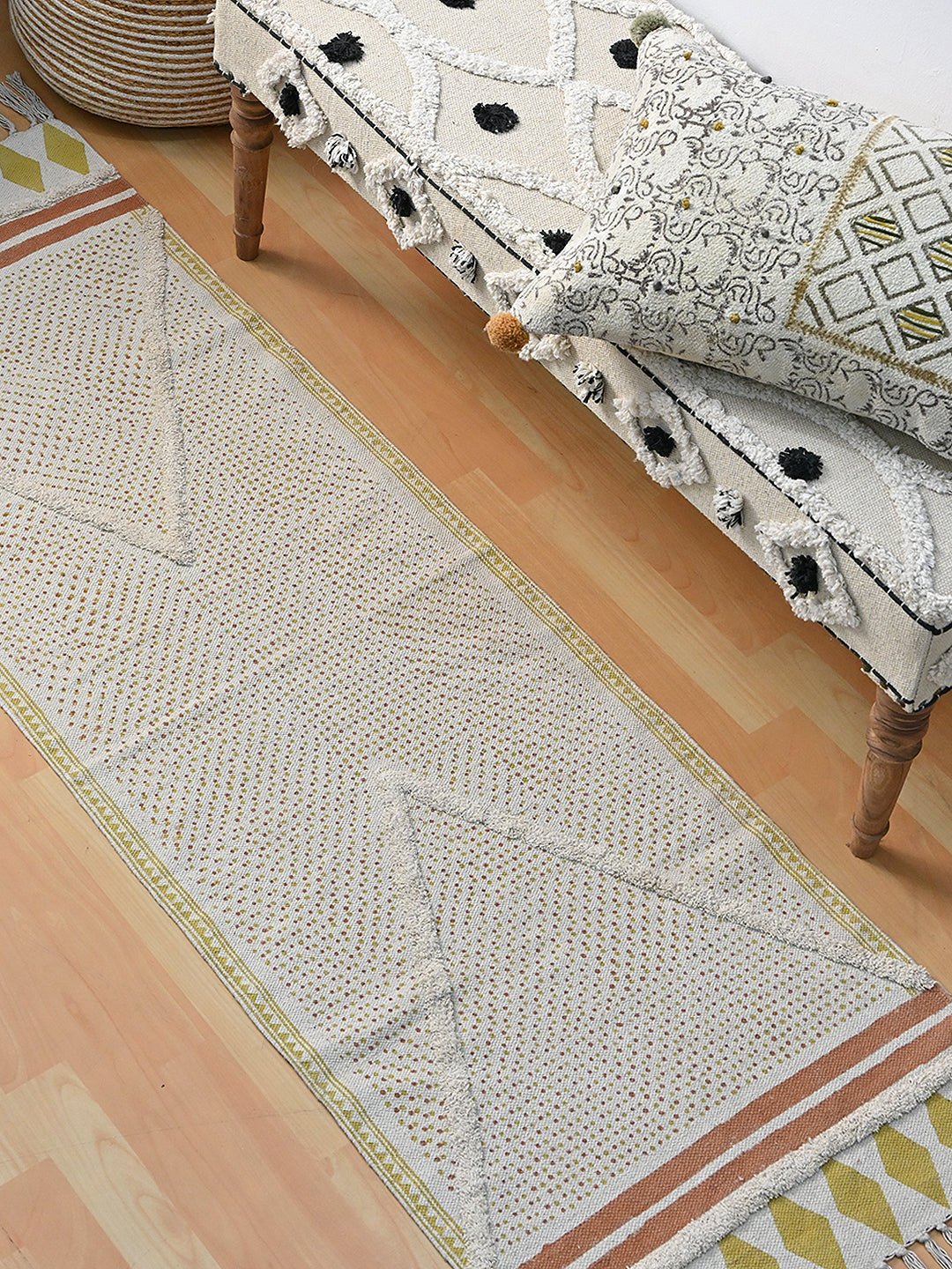 SARAH - BLOCK PRINTED FLOOR RUNNER - ART AVENUE