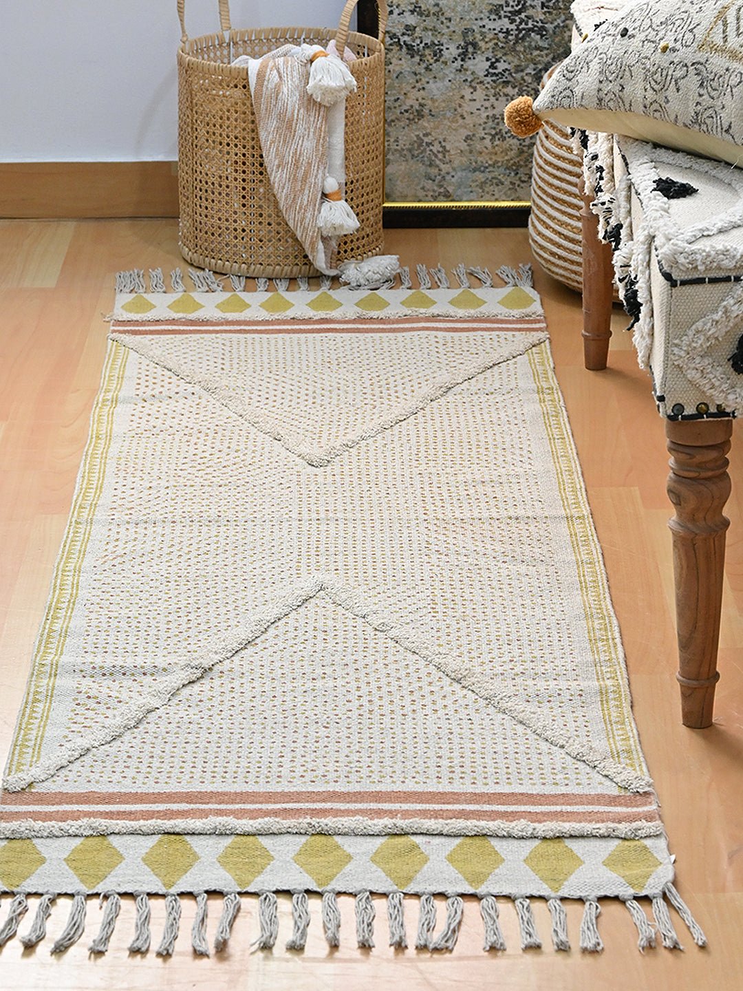 SARAH - BLOCK PRINTED FLOOR RUNNER - ART AVENUE