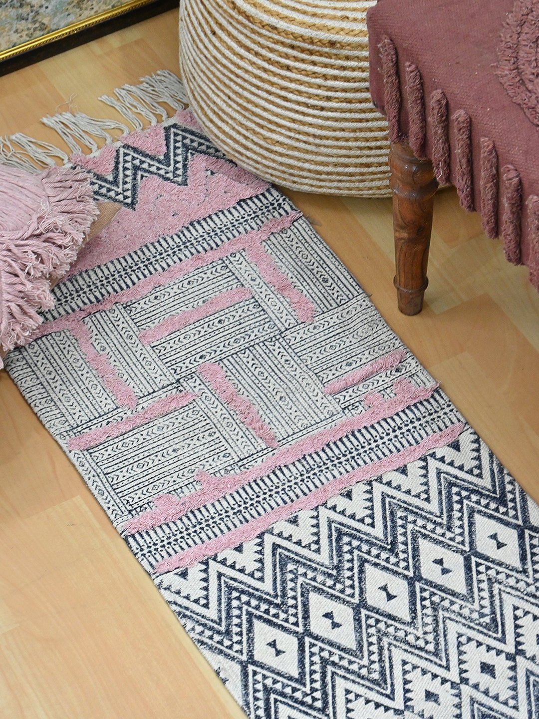 LOUIS - BLOCK PRINTED FLOOR RUNNER - ART AVENUE