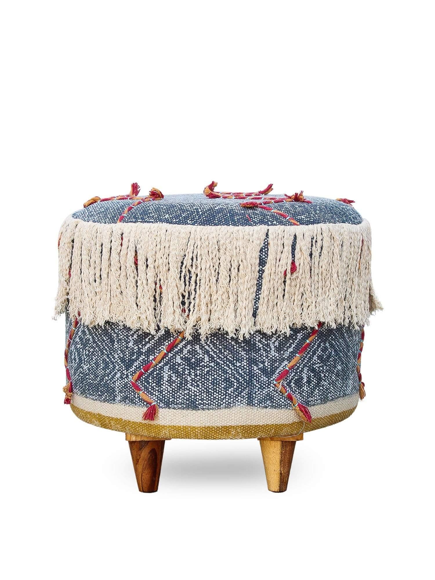 Close-up of kilim upholstery and geometric pattern — Art Avenue