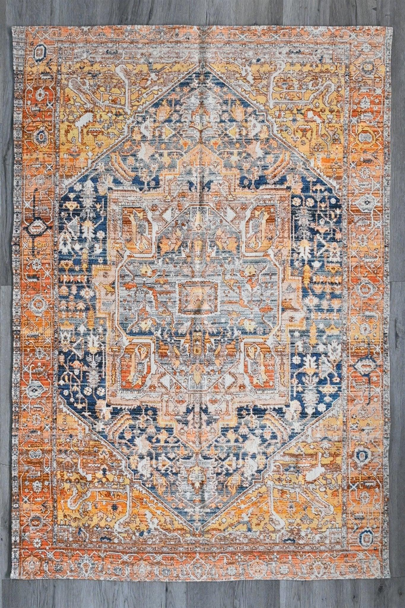 Affirmation printed rug room setting — Art Avenue India