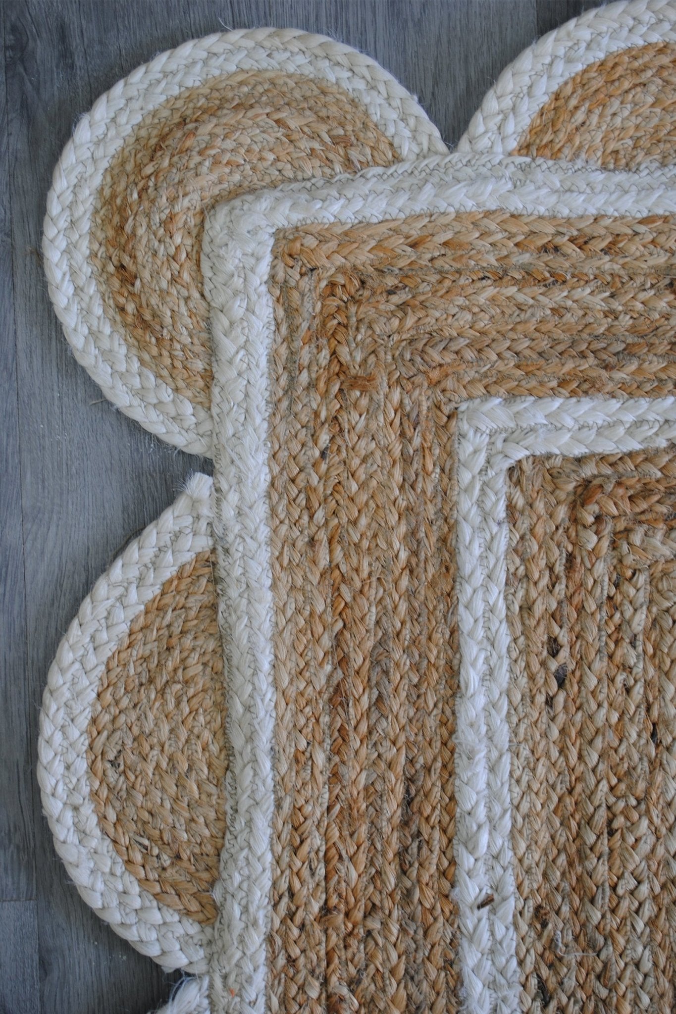 Nephron jute rug — braided texture — Art Avenue