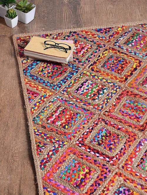 AZURE -BRAIDED CHINDI RUG - ART AVENUE