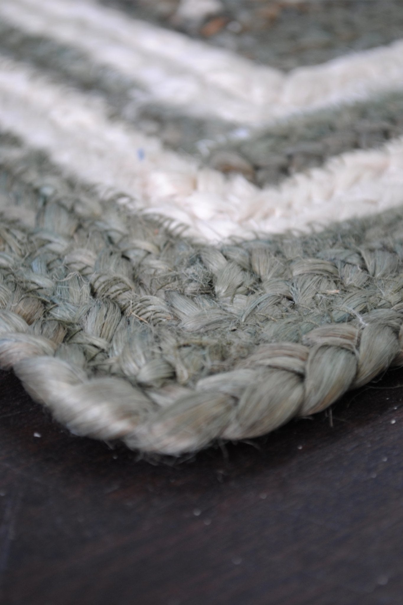 Create braided cotton rug detail — Art Avenue Jaipur