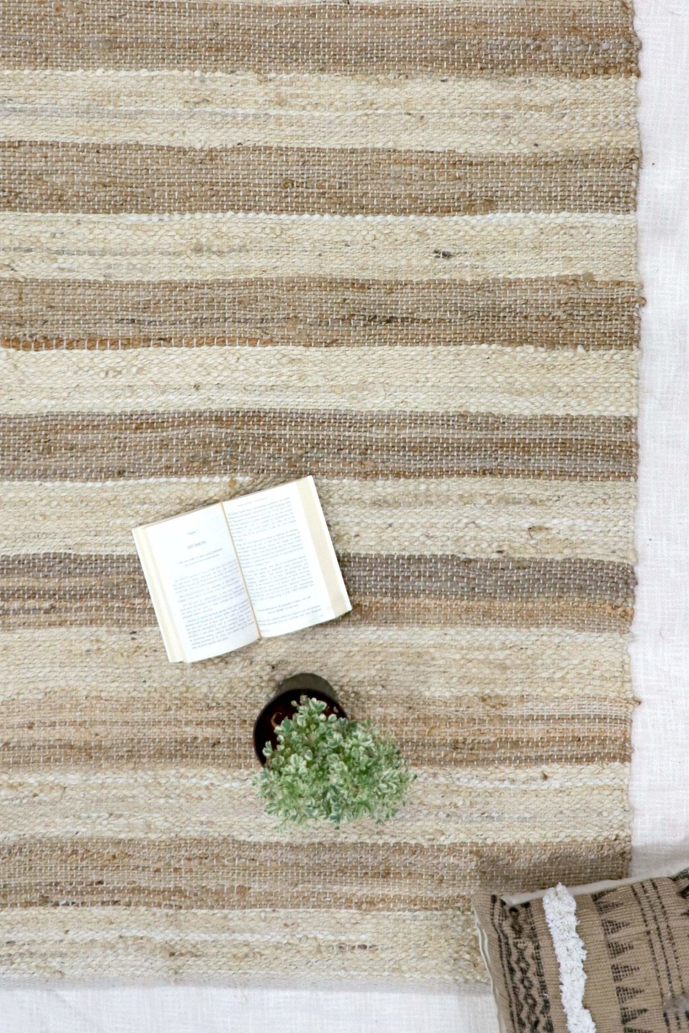 Deepline woven rug — texture detail — Art Avenue