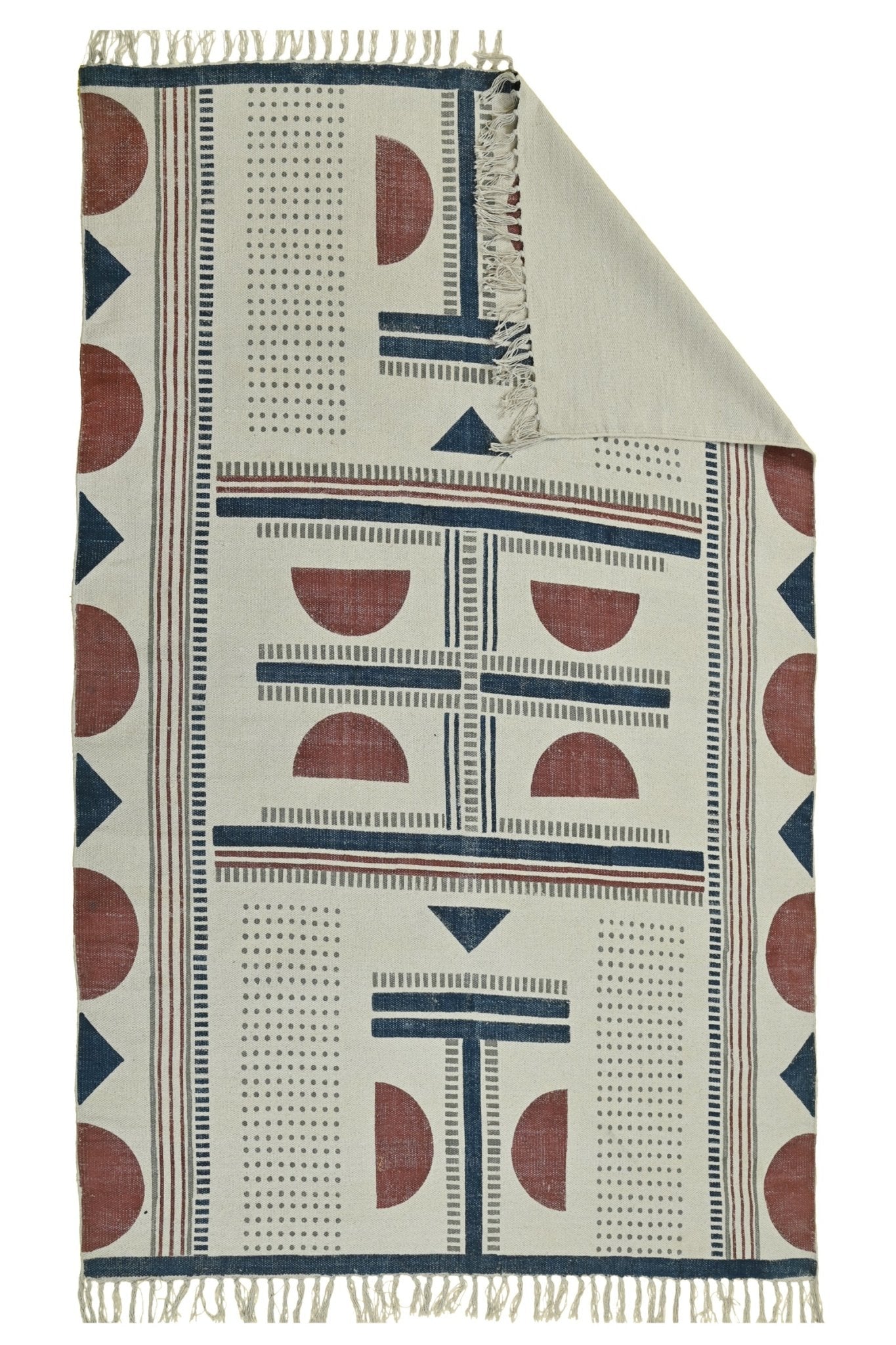 KARNIKA - BLOCK PRINTED COTTON RUG - ART AVENUE