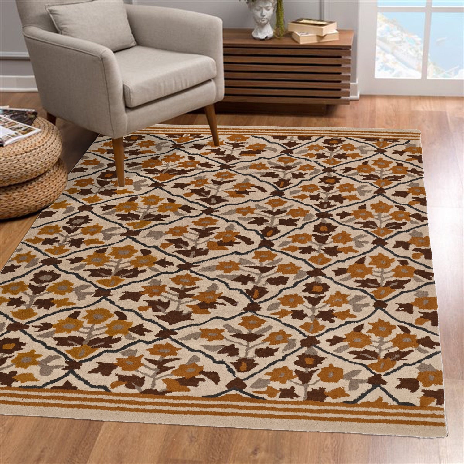 KENZO HANDTUFTED WOOL CARPET - ART AVENUE