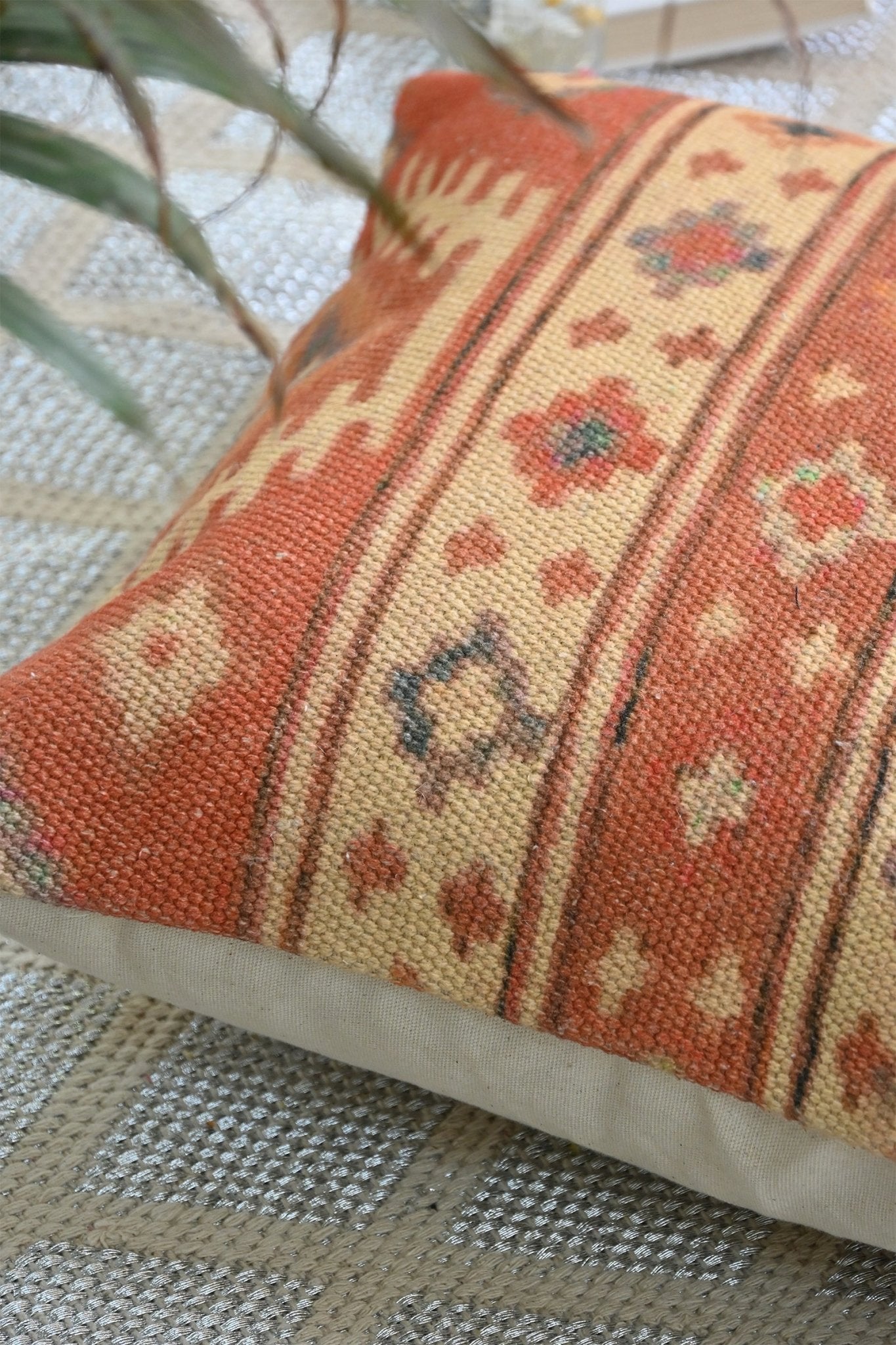 Detail of digital print on square cushion cover — Art Avenue