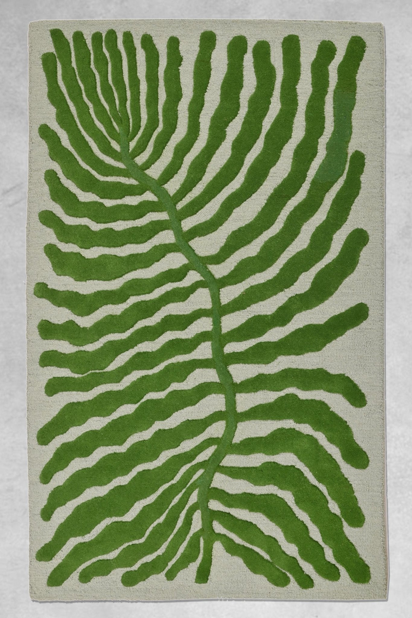 LEAFY HANDTUFTED WOOL CARPET - ART AVENUE