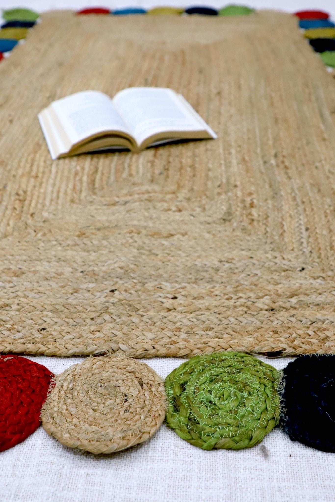 Libra braided rug room setting — Art Avenue