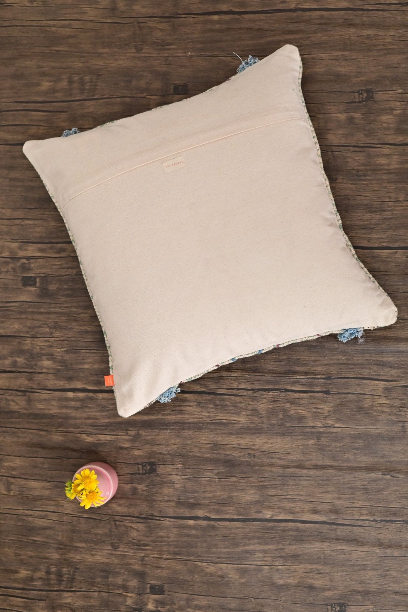 MACYL - SQUARE CUSHION COVER - BLUE - ART AVENUE