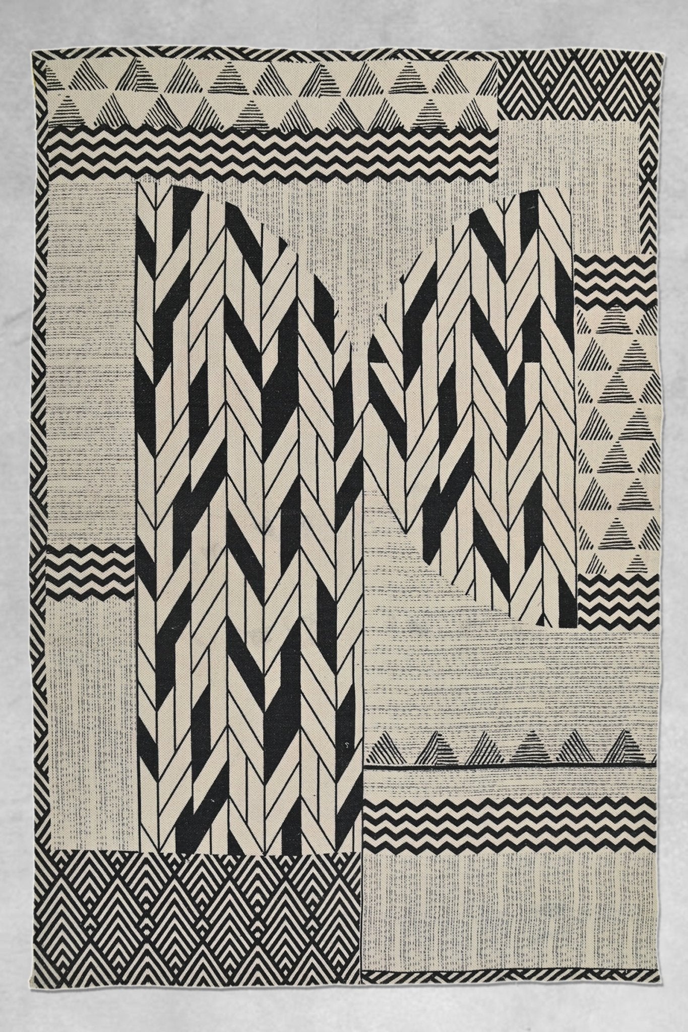 Nostoi block-printed rug — handmade in Jaipur