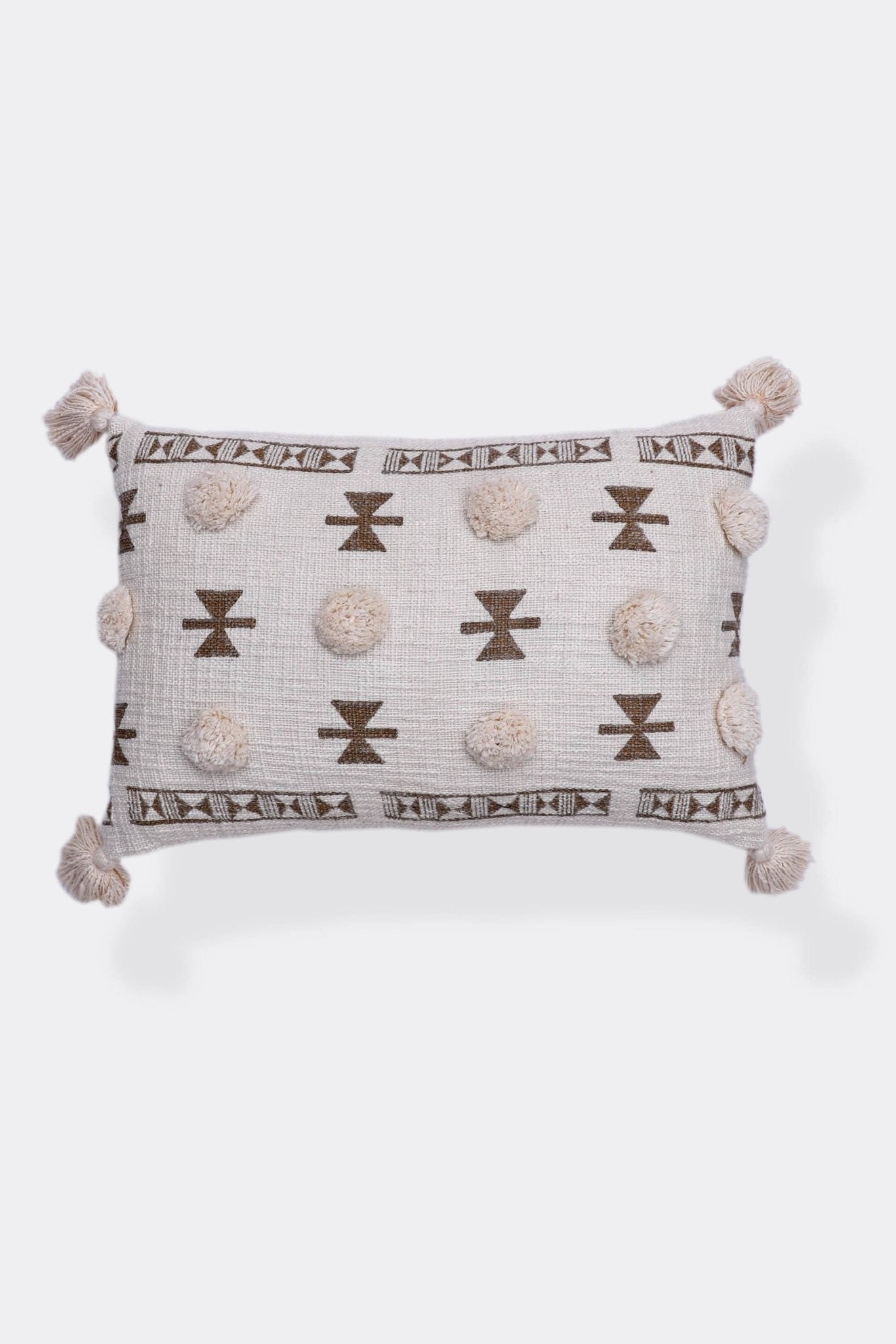 OKLAHOMA - LUMBAR CUSHION COVER - BROWN - ART AVENUE