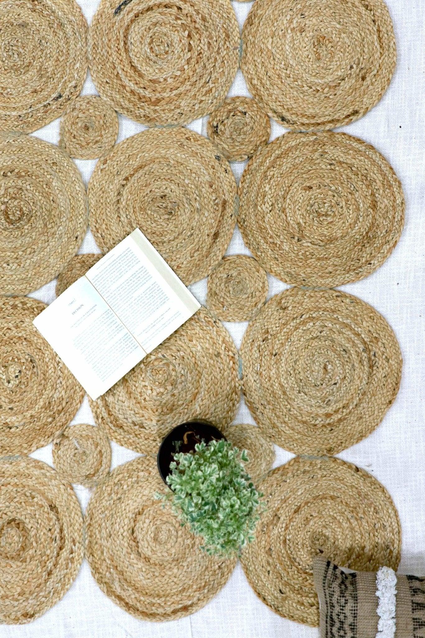 Artimesia braided rug — cotton detail — Art Avenue